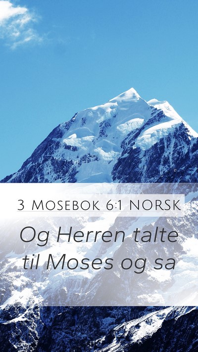 3 Mosebok 6:1 NORSK Bible Verse Image
