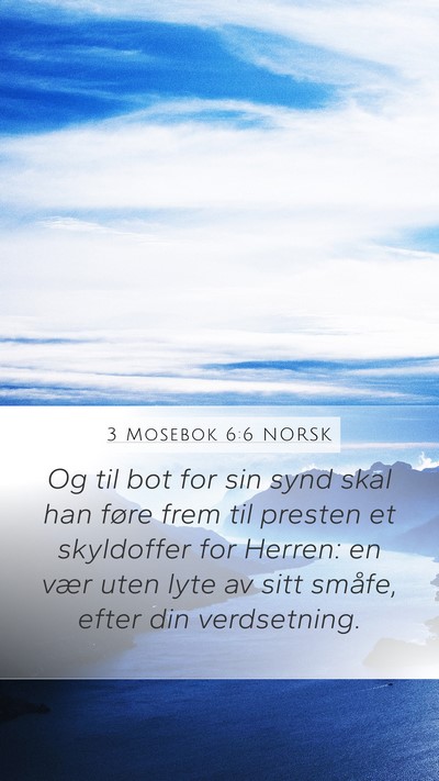 3 Mosebok 6:6 NORSK Bible Verse Image