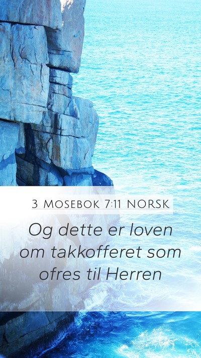 3 Mosebok 7:11 NORSK Bible Verse Image