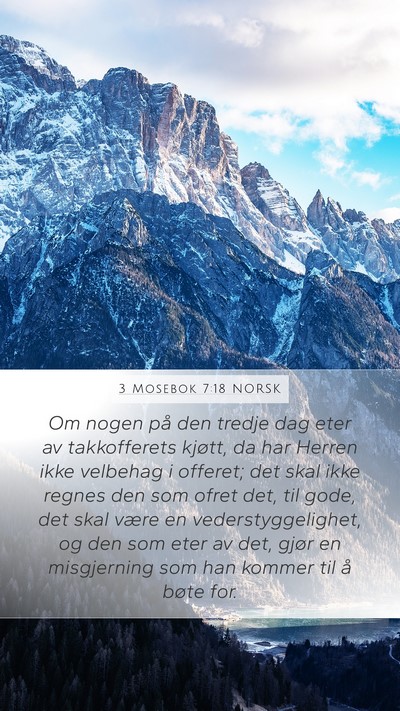 3 Mosebok 7:18 NORSK Bible Verse Image