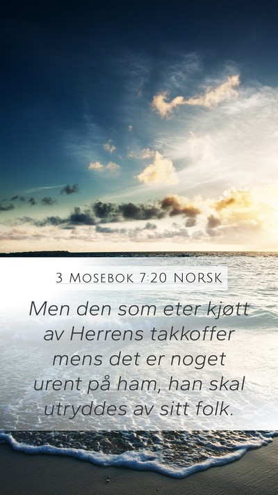 3 Mosebok 7:20 NORSK Bible Verse Image