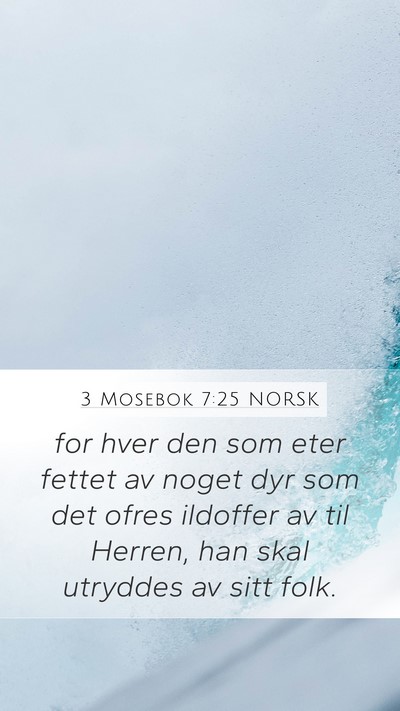 3 Mosebok 7:25 NORSK Bible Verse Image