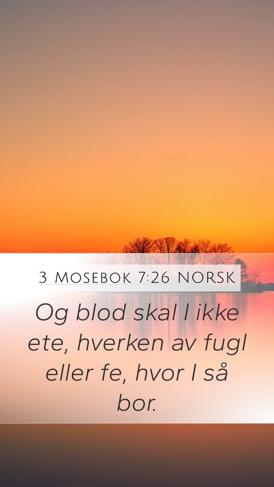 3 Mosebok 7:26 NORSK Bible Verse Image