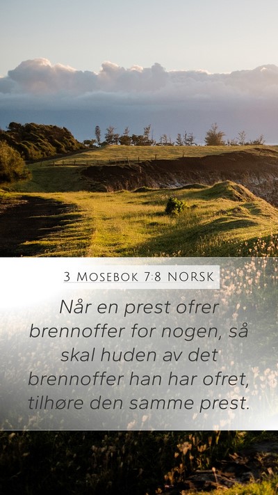 3 Mosebok 7:8 NORSK Bible Verse Image