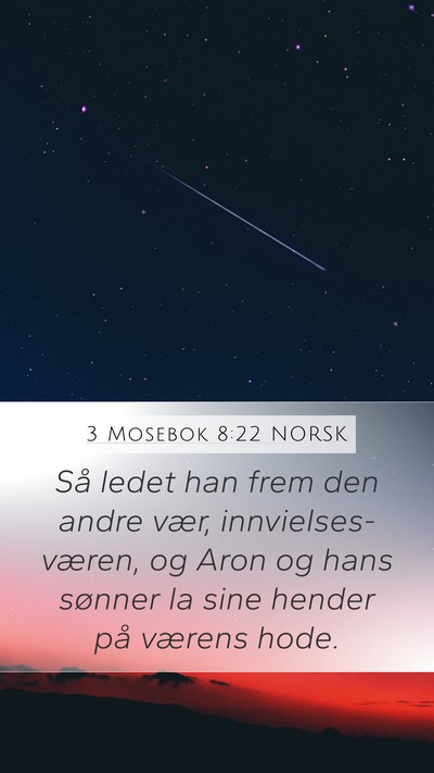 3 Mosebok 8:22 NORSK Bible Verse Image
