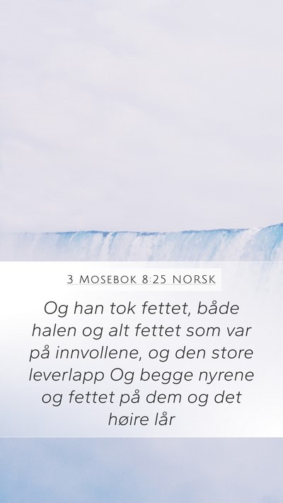 3 Mosebok 8:25 NORSK Bible Verse Image
