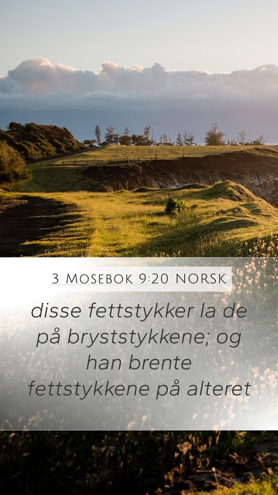 3 Mosebok 9:20 NORSK Mobile Phone Wallpaper - disse fettstykker la de på bryststykkene; og han - Mobile Bible Verse Wallpaper