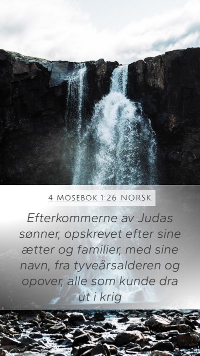 4 Mosebok 1:26 NORSK Bible Verse Image