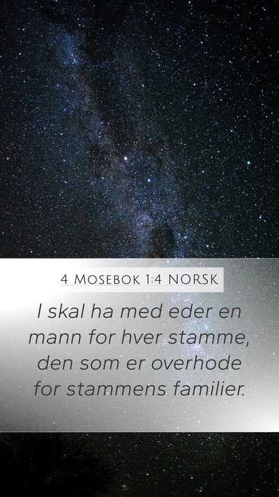 4 Mosebok 1:4 NORSK Bible Verse Image