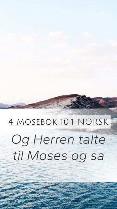 4 Mosebok 10:1 NORSK Bible Verse Image