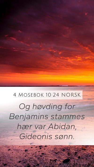 4 Mosebok 10:24 NORSK Bible Verse Image