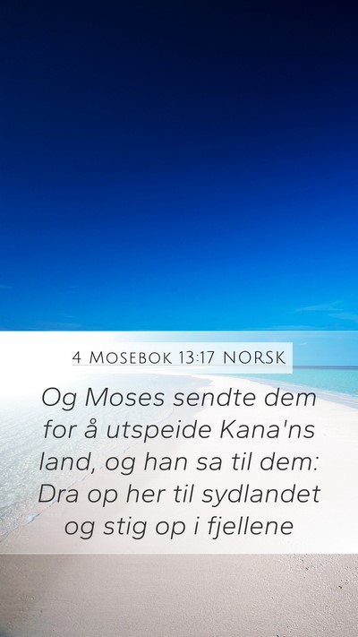 4 Mosebok 13:17 NORSK Bible Verse Image