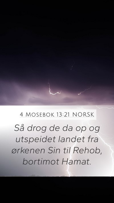 4 Mosebok 13:21 NORSK Bible Verse Image