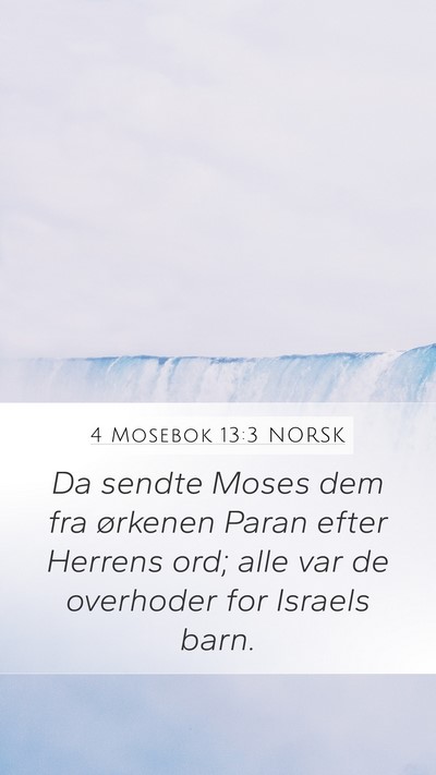 4 Mosebok 13:3 NORSK Bible Verse Image