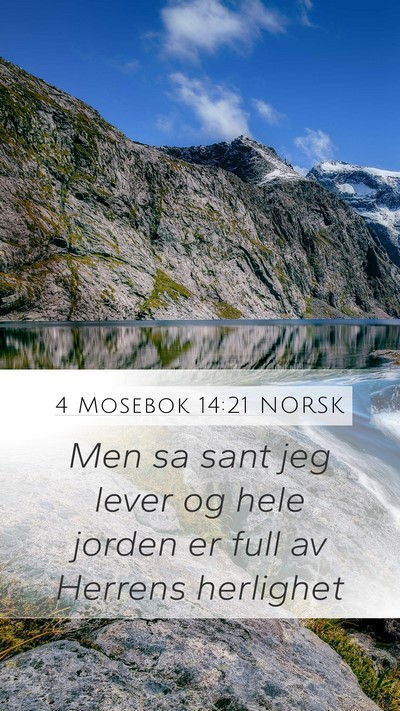 4 Mosebok 14:21 NORSK Bible Verse Image