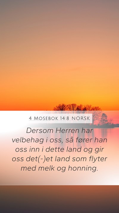 4 Mosebok 14:8 NORSK Bible Verse Image