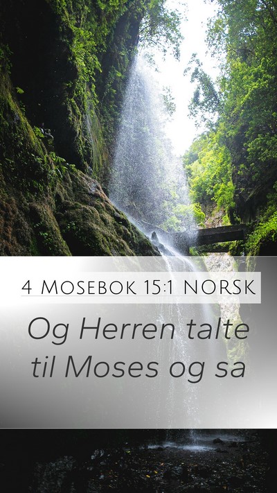 4 Mosebok 15:1 NORSK Bible Verse Image