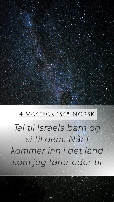 4 Mosebok 15:18 NORSK Bible Verse Image