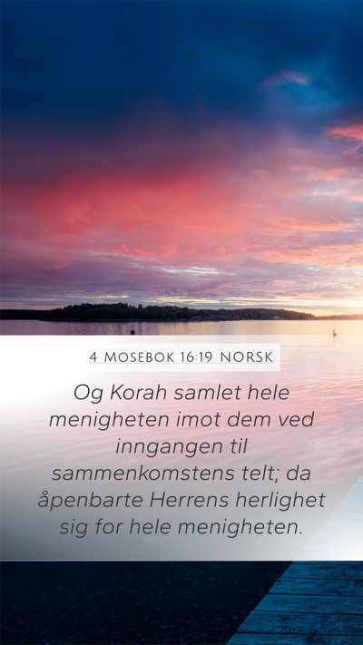 4 Mosebok 16:19 NORSK Bible Verse Image