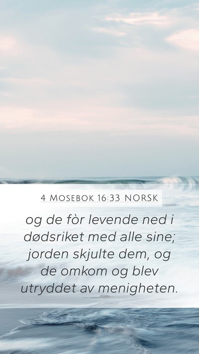 4 Mosebok 16:33 NORSK Bible Verse Image