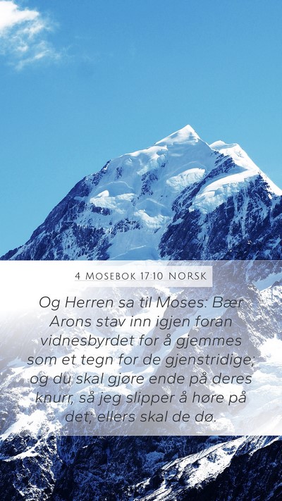 4 Mosebok 17:10 NORSK Bible Verse Image