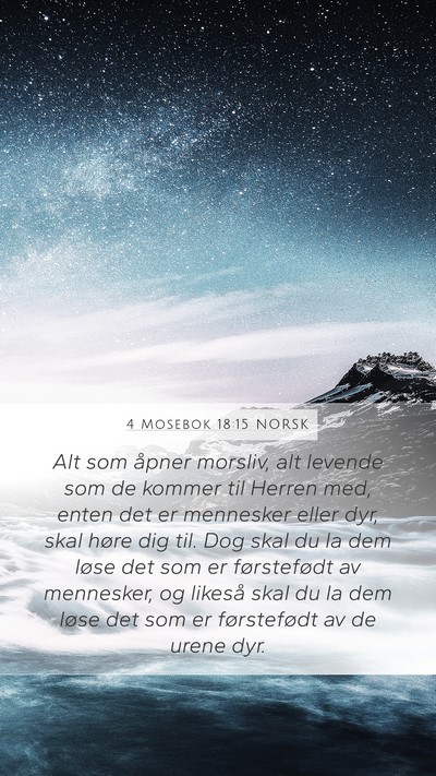 4 Mosebok 18:15 NORSK Bible Verse Image
