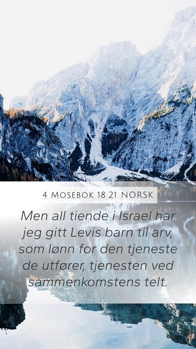 4 Mosebok 18:21 NORSK Bible Verse Image