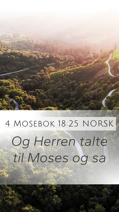 4 Mosebok 18:25 NORSK Mobile Phone Wallpaper - Og Herren talte til Moses og - Mobile Bible Verse Wallpaper