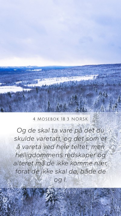 4 Mosebok 18:3 NORSK Bible Verse Image