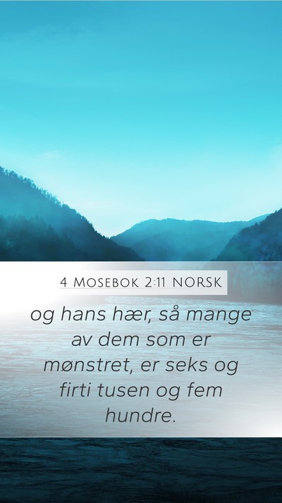 4 Mosebok 2:11 NORSK Bible Verse Image