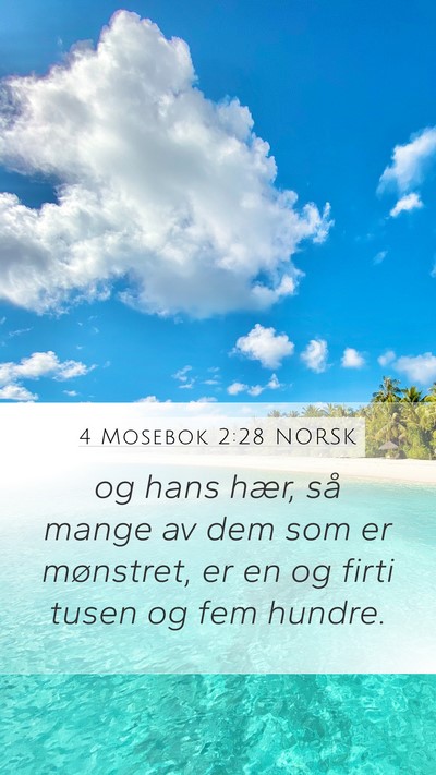 4 Mosebok 2:28 NORSK Bible Verse Image