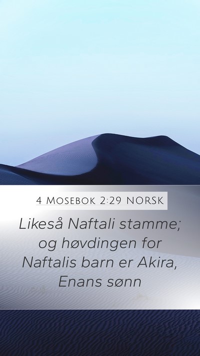 4 Mosebok 2:29 NORSK Bible Verse Image