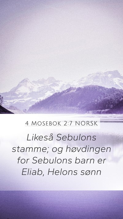 4 Mosebok 2:7 NORSK Bible Verse Image