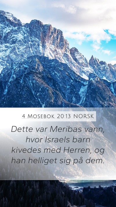 4 Mosebok 20:13 NORSK Bible Verse Image