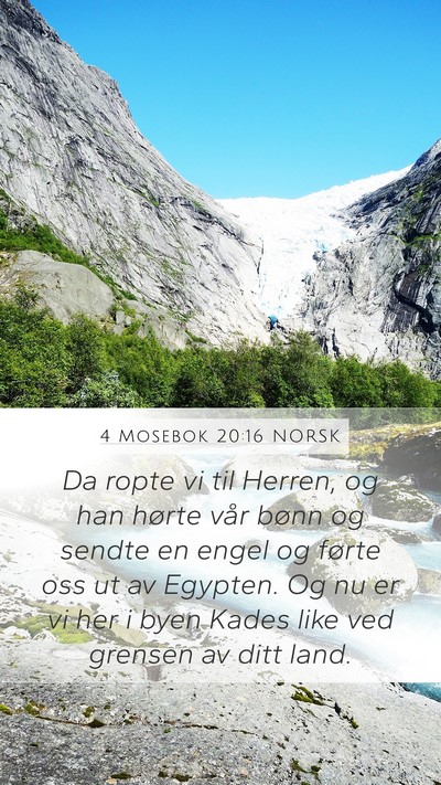 4 Mosebok 20:16 NORSK Bible Verse Image
