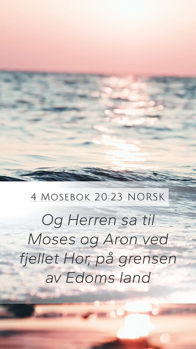 4 Mosebok 20:23 NORSK Bible Verse Image