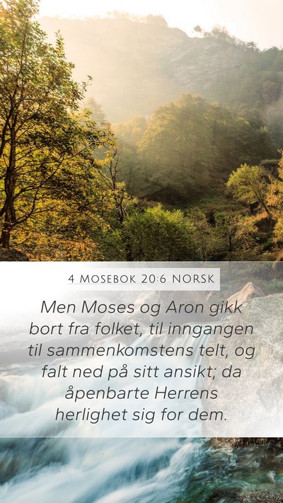 4 Mosebok 20:6 NORSK Bible Verse Image
