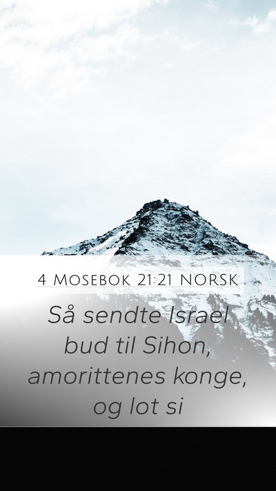4 Mosebok 21:21 NORSK Bible Verse Image