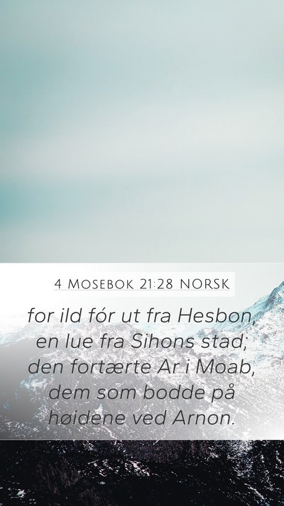 4 Mosebok 21:28 NORSK Bible Verse Image