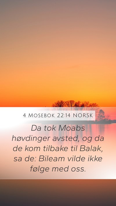 4 Mosebok 22:14 NORSK Bible Verse Image