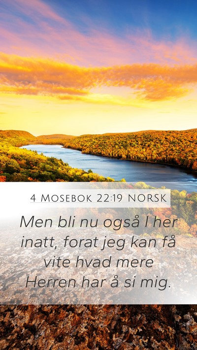 4 Mosebok 22:19 NORSK Bible Verse Image