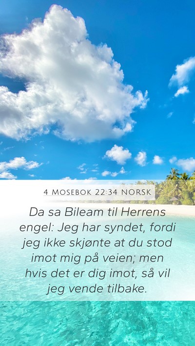 4 Mosebok 22:34 NORSK Bible Verse Image