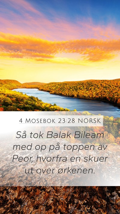 4 Mosebok 23:28 NORSK Bible Verse Image