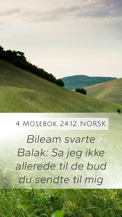 4 Mosebok 24:12 NORSK Bible Verse Image