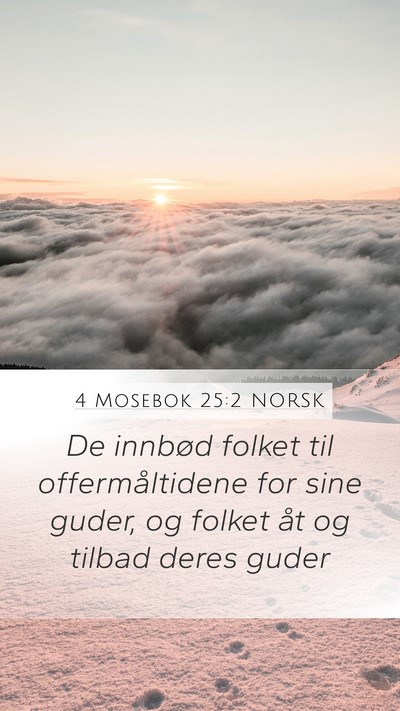 4 Mosebok 25:2 NORSK Bible Verse Image