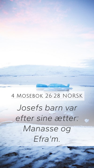 4 Mosebok 26:28 NORSK Bible Verse Image