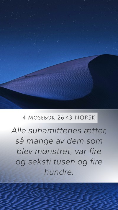 4 Mosebok 26:43 NORSK Bible Verse Image