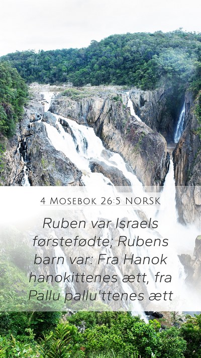 4 Mosebok 26:5 NORSK Bible Verse Image