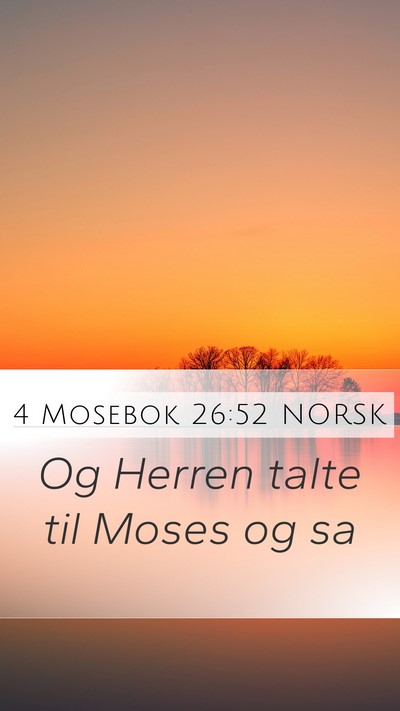 4 Mosebok 26:52 NORSK Bible Verse Image