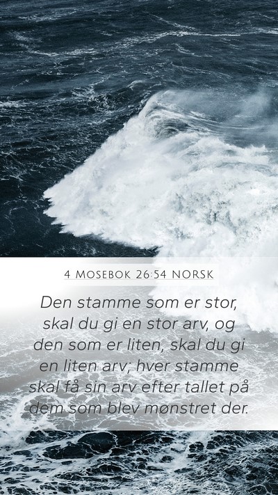 4 Mosebok 26:54 NORSK Bible Verse Image
